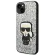 Чехол Karl Lagerfeld Glitter Flakes Ikonik для iPhone 14 Plus - Серебристый
