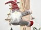 Christmas Gnome Curtain Tieback with Velcro, 40cm, Grey