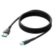 Joyroom Starry Series SA32-AC3 USB-A uz USB-C kabelis 3A 1m, melns