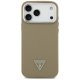 Guess Grained Triangle Logo MagSafe Phone Case Cover iPhone 17 Pro Max - brown