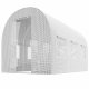 Plonos 4971-B dārza plēves siltumnīca 2 x 3.5 m (7m2), balta