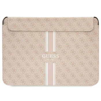 Guess 4G Printed Stripes klēpjdatora vāciņš līdz 16", rozā