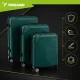 Набор чемоданов Trizand 3в1, ABS, зеленый