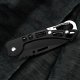 Folding Knife with Carabiner, Black