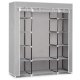 Massido Large Textile Closet, Gray