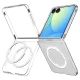 Чехол Spigen AirSkin Mag MagSafe для Samsung Galaxy Z Flip 7, прозрачный/белый