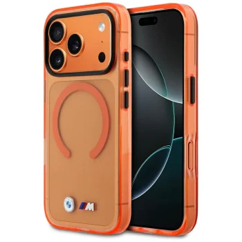 BMW M IML Metal Logos MagSafe vāciņš iPhone 17 Pro Max, Pro Orange