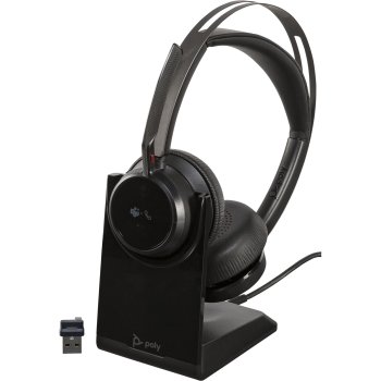 Plantronics Poly Voyager Focus 2 MS Stereo Headset with Stand USB-C/A