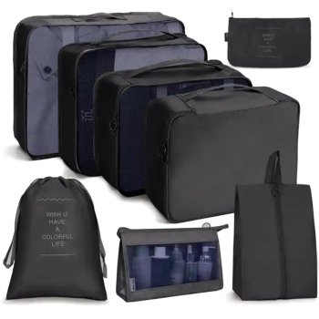 Органайзер Для Путешествий 8 Шт. Черный