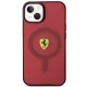Ferrari iPhone 14 vāciņš Translucent MagSafe, sarkans