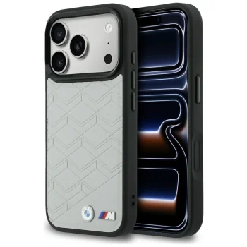 BMW M Shape Logo MagSafe vāciņš Apple iPhone 17 Pro Max, pelēks