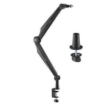 NanoRS RS422 mikrofona statīvs, 3/8" un 5/8", 1kg, Melns