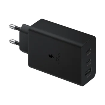 Samsung Trio 65W Sienas Lādētājs 2x USB-C 1x USB-A Melns