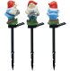 Solar garden LED lamp, gnome with watering can, 41 cm