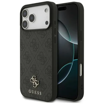 Чехол Guess 4G Small Classic Logo MagSafe для iPhone 17 Pro Max – чёрный