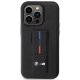BMW iPhone 14 Pro Max vāciņš Grip Stand Hot Stamp, melns