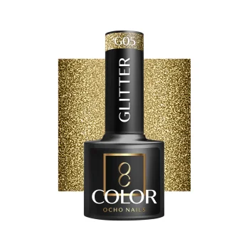 Ocho Nails Glitter G05 hibrīda nagu laka, 5 g
