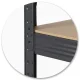 Humberg HR-855 metāla plaukts / darbagalds, 180x100x60 cm, melns