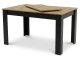 Extendable Dining Table 120-160x80 cm for 4-6 People, Artisan Oak