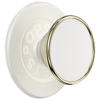 Popsockets Round Luxe Coconut Creme Enamel MagSafe Holder and Phone Stand
