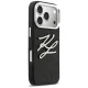Karl Lagerfeld IML Glitter KL Diamond Logo vāciņš iPhone 17 Pro telefonam – melns | Phone Case Cover