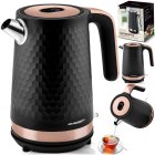 Electric Kettle Berdsen BD-705, 1.7 L, Black-Copper