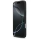 Чехол Mercedes для iPhone 17 Pro Max Leather Laurel Leaves Stripes MagSafe, черный