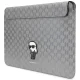 Чехол для ноутбука 14\" Karl Lagerfeld Saffiano Monogram Ikonik, серебристый