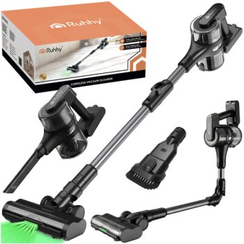 Беспроводной вертикальный пылесос Ruhhy LunPro 26708, 400 Вт, до 52 мин...