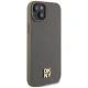 DKNY iPhone 15 Plus vāciņš Leather Monogram MagSafe, brūns