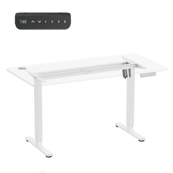 Электрический регулируемый каркас стола Ergo Office ER-400, 80 кг, Белый