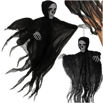 Ruhhy 26125 Hanging Skeleton, 70 cm, Black