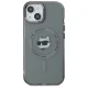 Чехол Karl Lagerfeld для iPhone 15 HC MagSafe IML Metal Choupette Head, черный