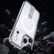 Hybrid Armor X iPhone 17 Pro Max vāciņš ar statīvu un MagSafe, caurspīdīgs