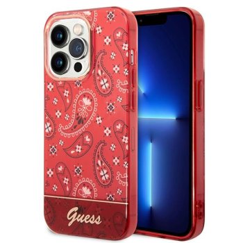 Apple iPhone 14 Pro Max 6.7'' Guess Bandana Paisley Case Cover (GUHCP14XHGBNHR), Red