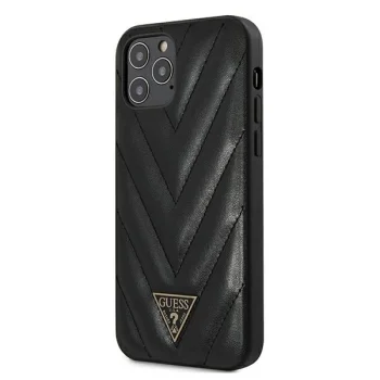 Guess Guhcp12lpuvqtmlbk iPhone 12 Pro Max 6.7" Black/black Жесткий чехол V-стеганая...