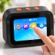 Умные настольные часы с ИИ-ассистентом и Bluetooth-колонкой, чёрные