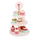 Wooden Play Set Tiered Cake Stand with Cupcakes KZ0821