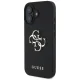 Guess Grained Big 4G Logo Small Classic Logo vāciņš iPhone 16, melns