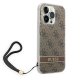 Чехол Guess Print 4G Cord для iPhone 14 Pro Max - Коричневый