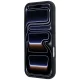 Чехол BMW M Quadrille Kevlar Metal Logo MagSafe для iPhone 17 Pro / 18 Pro, черный