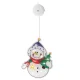 LED Window Decoration with Suction Cup Snowman
