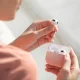 Apple Airpods 3 Gen. Uniq Etui Lino Case Cover, Pink | Maciņš Vāks Apvalks Bampers