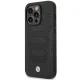 Чехол BMW Leather Seats Pattern MagSafe для iPhone 14 Pro, черный