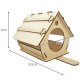 Wooden Birdhouse Bird Feeder 32,5x21x19cm