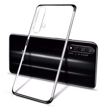 Huawei Honor 20 / 20s / Nova 5T Clear Color Electroplating Cover Case, Black | Telefona Macņš Vāciņš Apvalks...