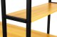 Modernhome PJJCT0002-302 Computer Desk with Shelves, Loft Style, Light Oak/Black