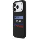 BMW M silikona horizontālo līniju MagSafe vāciņš iPhone 17 Pro tālrunim – melns | Phone Case Cover