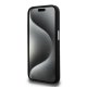 Karl Lagerfeld iPhone 15 Pro Case Silicone Metal Script Logo, Black