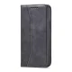 Atverams vāciņš Magnet Fancy Case priekš iPhone 13 Pro Max ar karšu kabatām un statīvu, melns